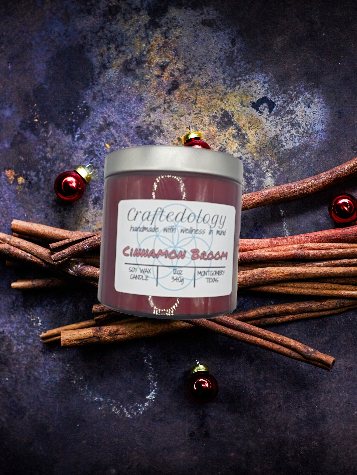 Cinnamon Broom 12oz Soy Wax Candle