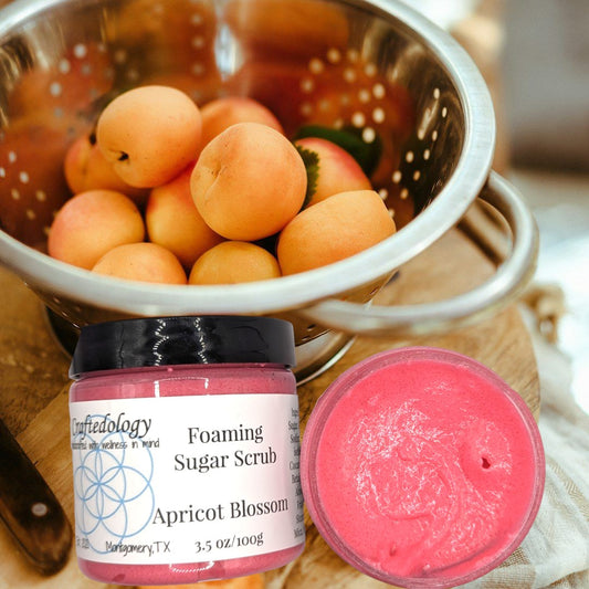 Apricot Blossom Foaming Sugar Scrub 3.5oz